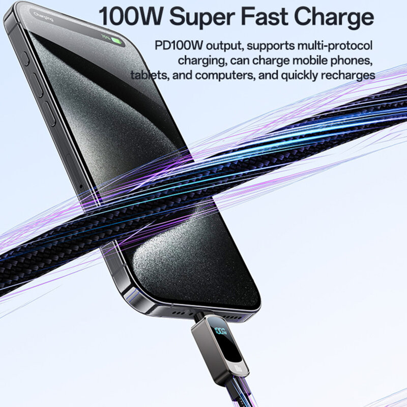 Cablu Type-C Super Fast Charging 100W, 5A Yesido CA179, 1.2m