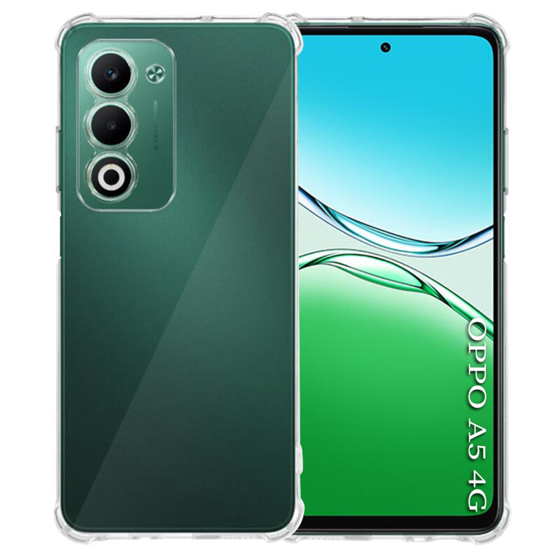 Husa Oppo A5 4G Techsuit Shockproof Clear Silicone, transparenta