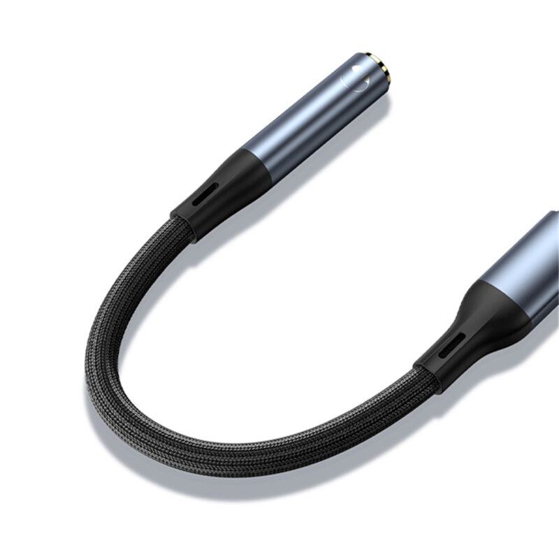 Adaptor audio USB-C la Jack 3.5mm Yesido, 15cm, YAU38, negru