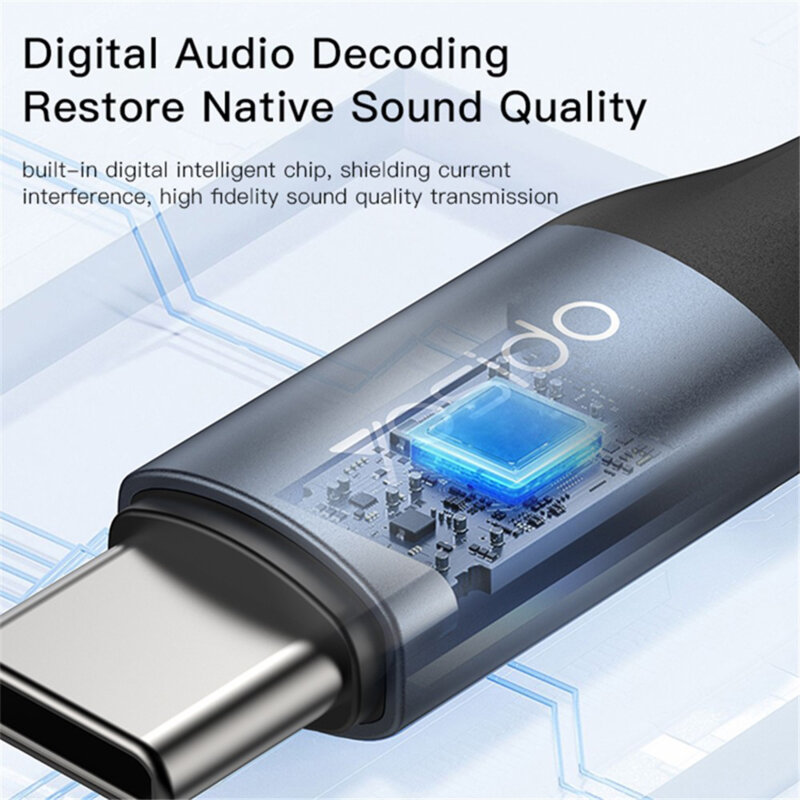 Adaptor audio USB-C la Jack 3.5mm Yesido, 15cm, YAU38, negru