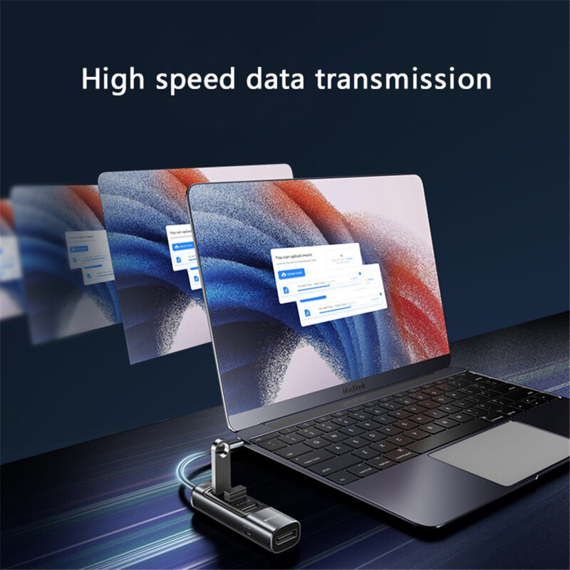 Hub Type-C la USB, USB-C, DP, PD100W, 4K, 5in1 Yesido, HB23