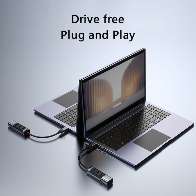 Hub USB, Type-C la 3x USB, USB-C, PD100W, 5Gbps Yesido, HB19