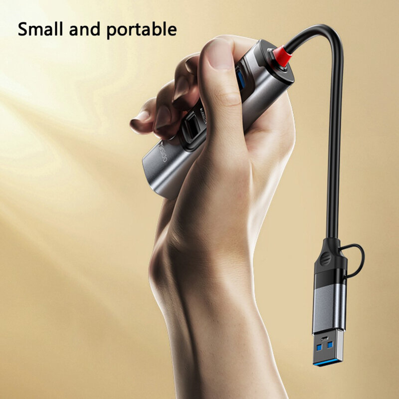 Hub USB, Type-C la 4x USB, USB-C, PD100W, 5Gbps Yesido, HB20