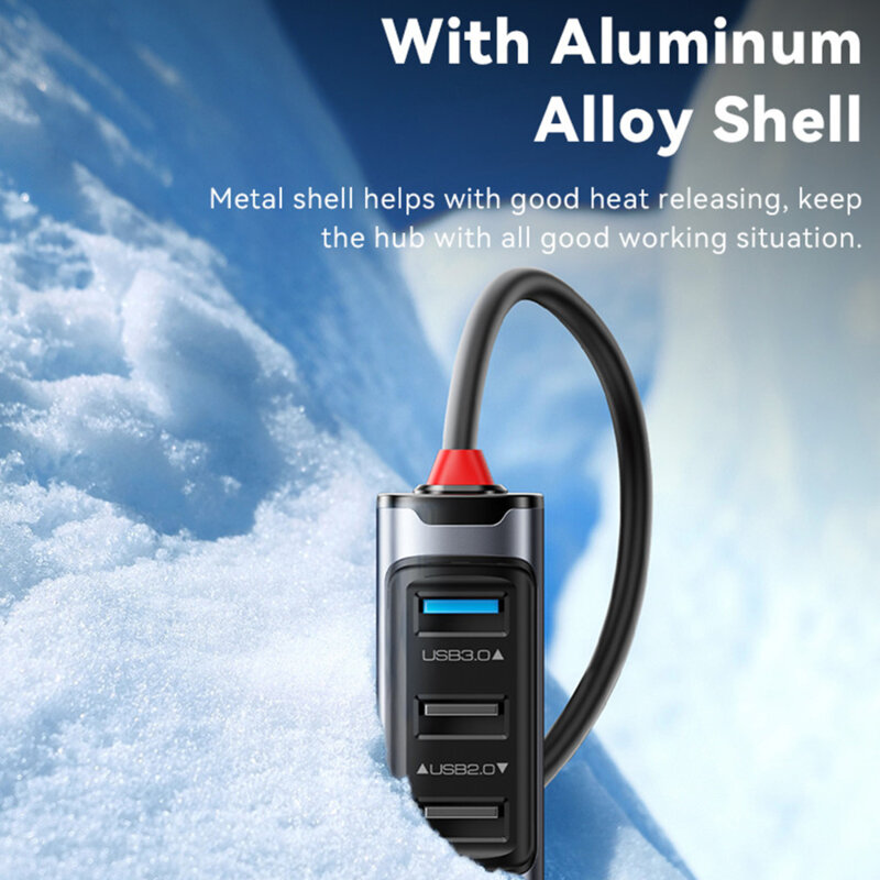 Hub USB, Type-C la USB, USB-C, RJ45 PD100W, 5Gbps Yesido, HB21