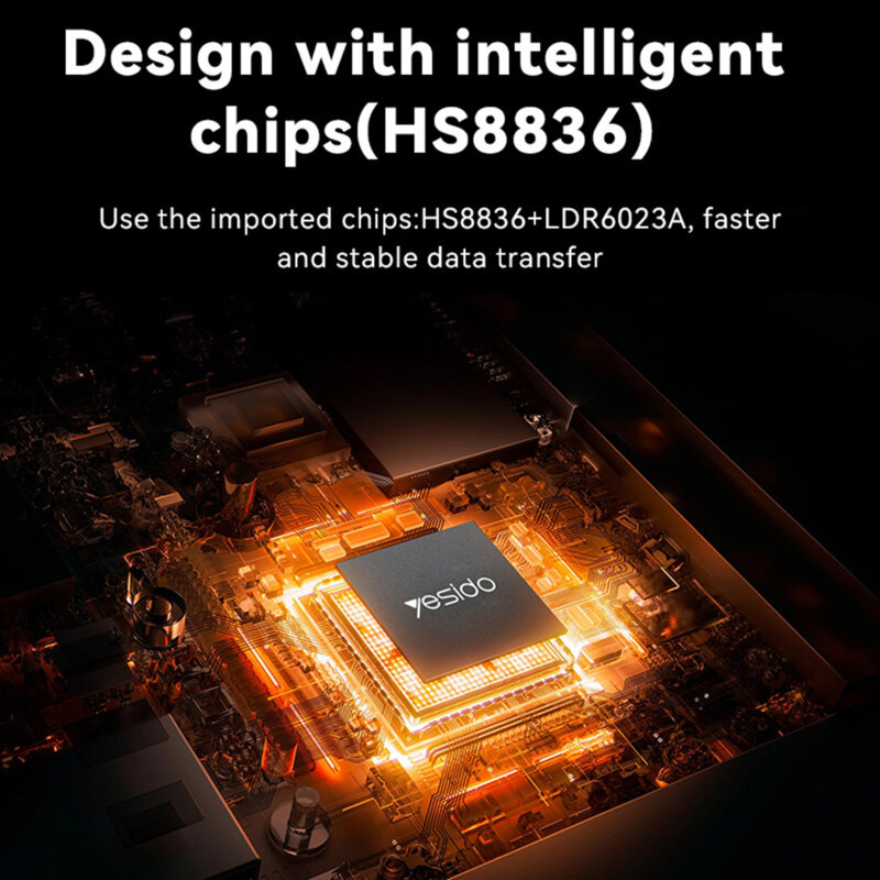 Hub USB, Type-C la USB, USB-C, RJ45 PD100W, 5Gbps Yesido, HB21