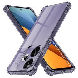 Husa Xiaomi Poco M6 4G Techsuit Shockproof Clear Silicone, fumuriu