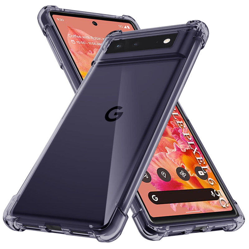 Husa Google Pixel 6 Techsuit Shockproof Clear Silicone, fumuriu