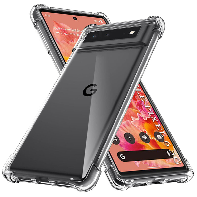 Husa Google Pixel 6 Techsuit Shockproof Clear Silicone, transparenta