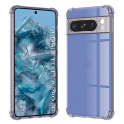 Husa Google Pixel 8 Pro Techsuit Shockproof Clear Silicone, fumuriu