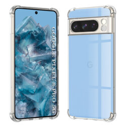 Husa Google Pixel 8 Pro Techsuit Shockproof Clear Silicone, transparenta