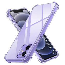 Husa iPhone 12 Techsuit Shockproof Clear Silicone, transparenta