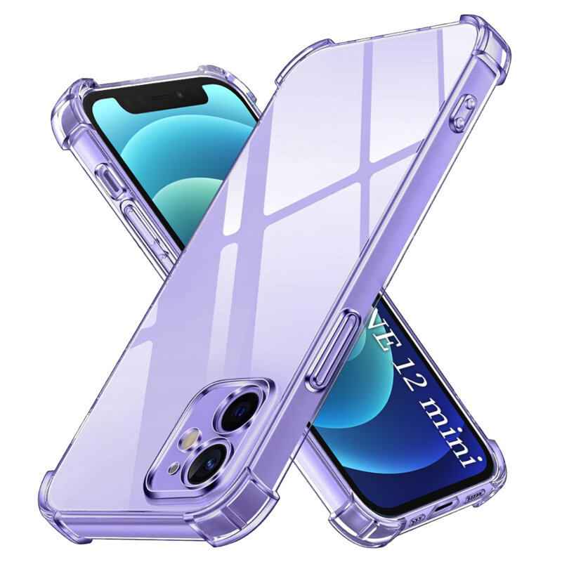 Husa iPhone 12 mini Techsuit Shockproof Clear Silicone, transparenta