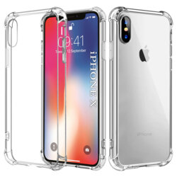 Husa iPhone X, iPhone 10 Techsuit Shockproof Clear Silicone, transparenta
