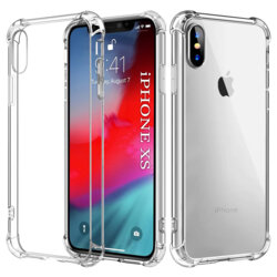Husa iPhone XS Techsuit Shockproof Clear Silicone, transparenta