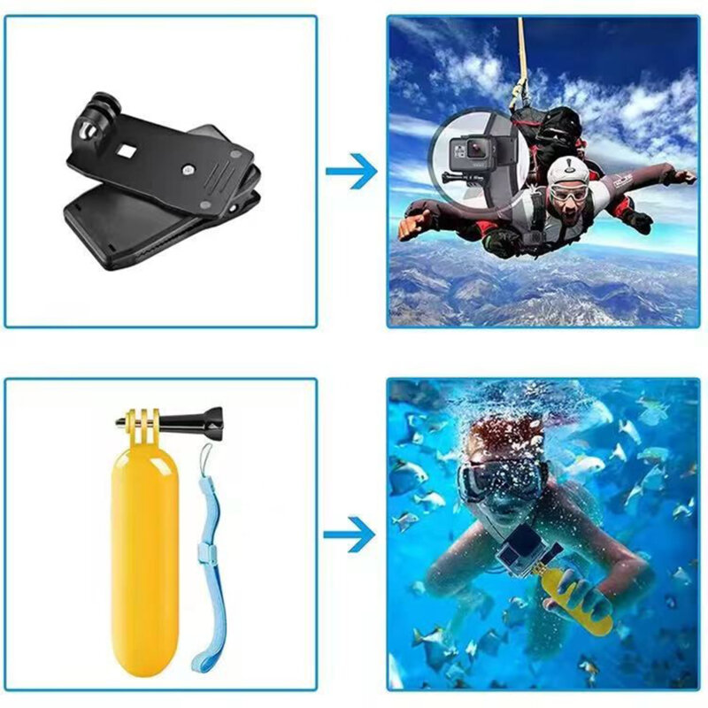 Kit 15in1 accesorii pentru camera de actiune GoPro Hero Techsuit CamQuest SA15