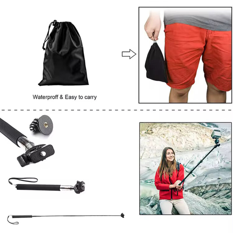 Kit 15in1 accesorii pentru camera de actiune GoPro Hero Techsuit CamQuest SA15