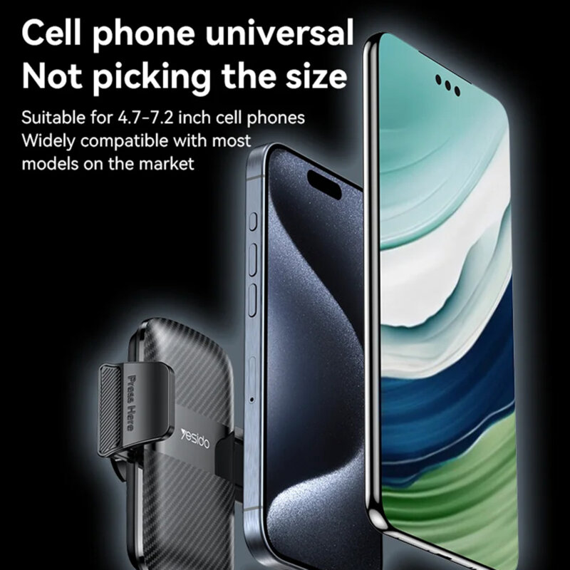 Suport auto pentru telefon cu ajustare automata Yesido C251