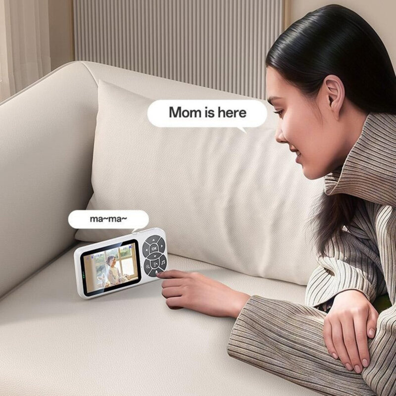 Monitor bebelus pentru supraveghere copii Yesido, KM26, alb