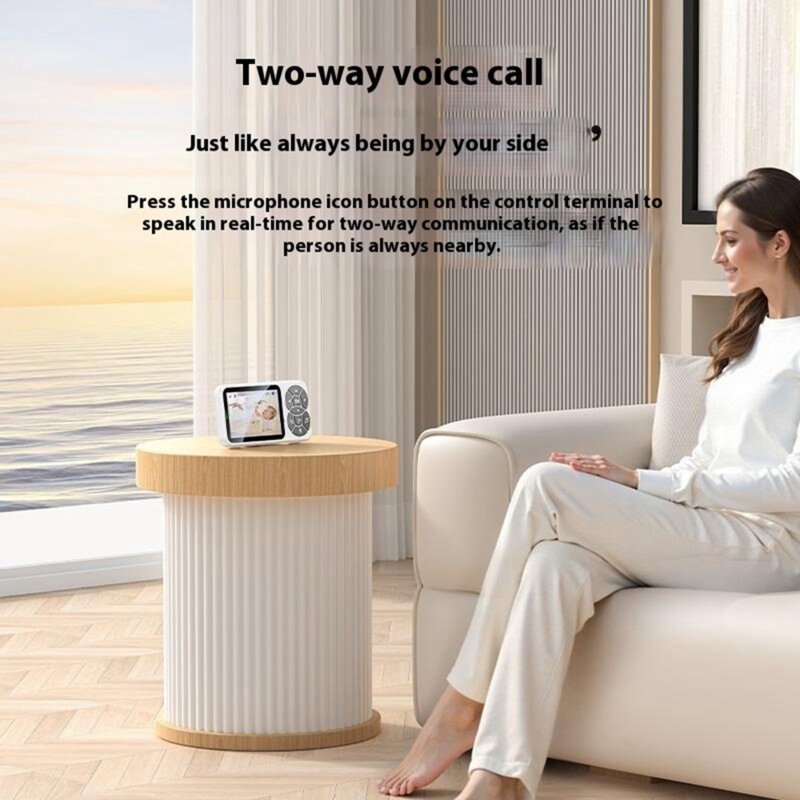 Monitor bebelus pentru supraveghere copii Yesido, KM26, alb