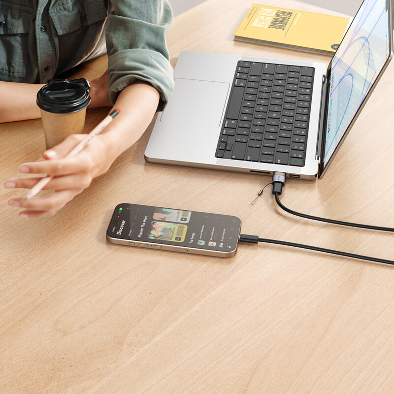 Adaptor OTG Type-C la USB3.0 cu lanyard Mcdodo, LED, OT-7580