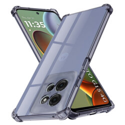 Husa Motorola Moto G15 Techsuit Shockproof Clear Silicone, fumuriu