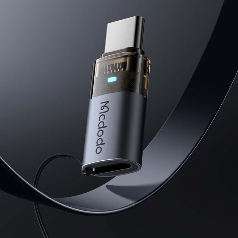 Adaptor OTG Lightning la Type-C cu lanyard Mcdodo, 60W, OT-7610