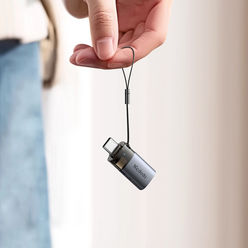 Adaptor OTG 2in1 USB la Type-C, cititor carduri TF Mcdodo, OT-7600
