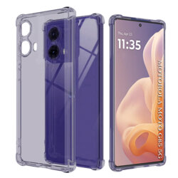 Husa Motorola Moto G85 Techsuit Shockproof Clear Silicone, fumuriu
