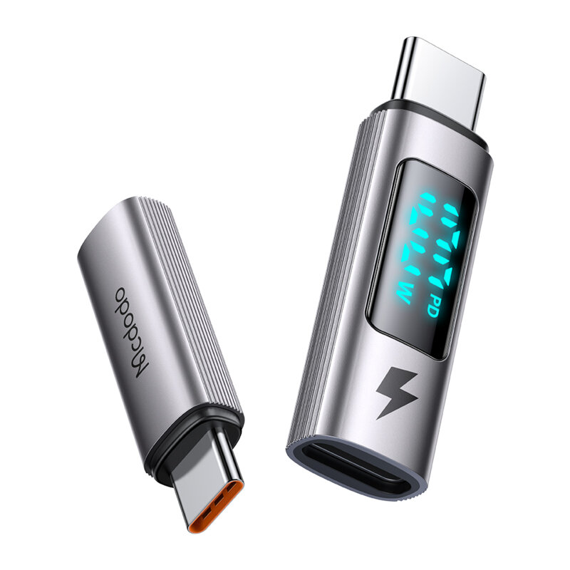 Adaptor OTG Type-C cu afisaj digital, 100W Mcdodo, OT-6090