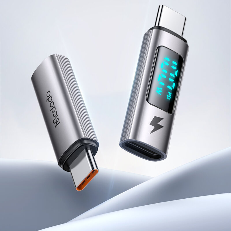 Adaptor OTG Type-C cu afisaj digital, 100W Mcdodo, OT-6090