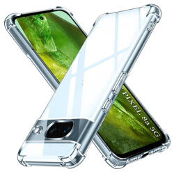 Husa Google Pixel 8a Techsuit Shockproof Clear Silicone, transparenta