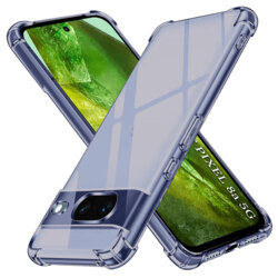 Husa Google Pixel 8a Techsuit Shockproof Clear Silicone, fumuriu