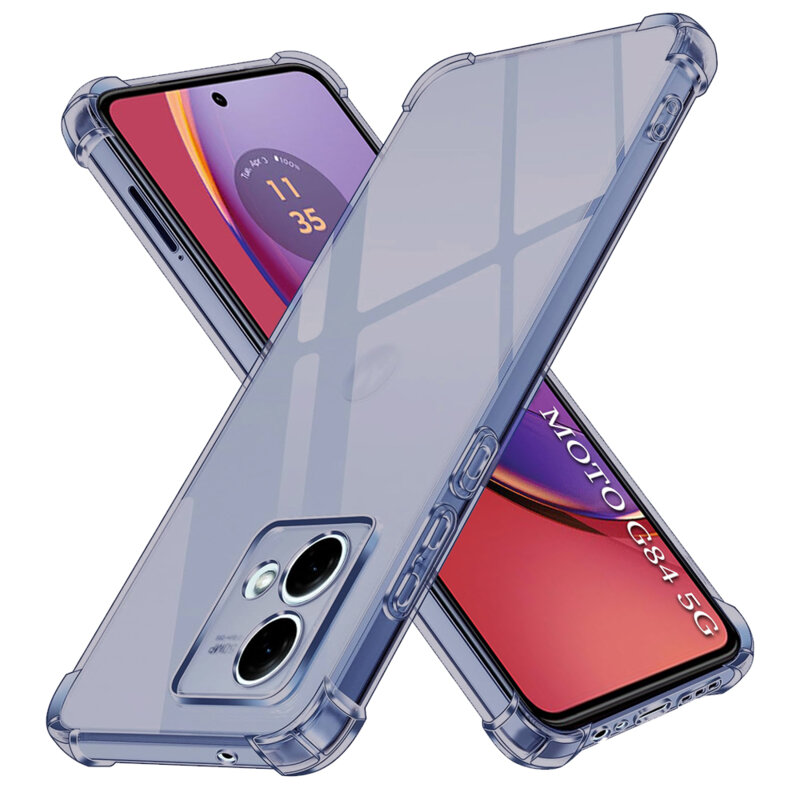 Husa Motorola Moto G84 Techsuit Shockproof Clear Silicone, fumuriu