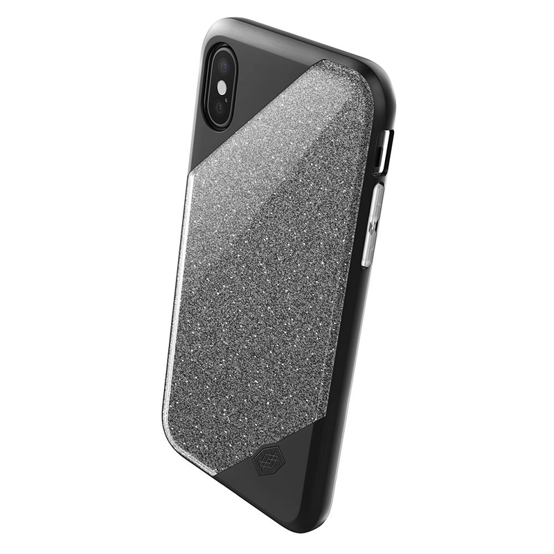 Husa Apple iPhone XS X-Doria Revel Lux Glitter - Black