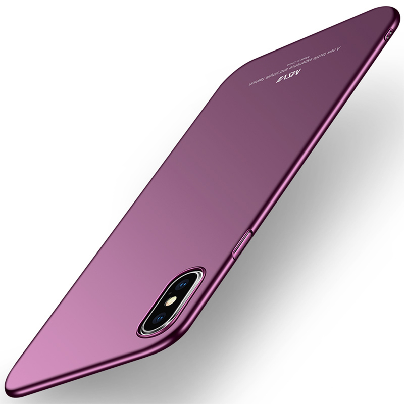 Husa Apple iPhone X, iPhone 10 MSVII Ultraslim Back Cover - Purple