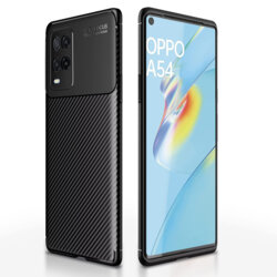 Husa Oppo A54 4G Techsuit CarbonFiber, negru