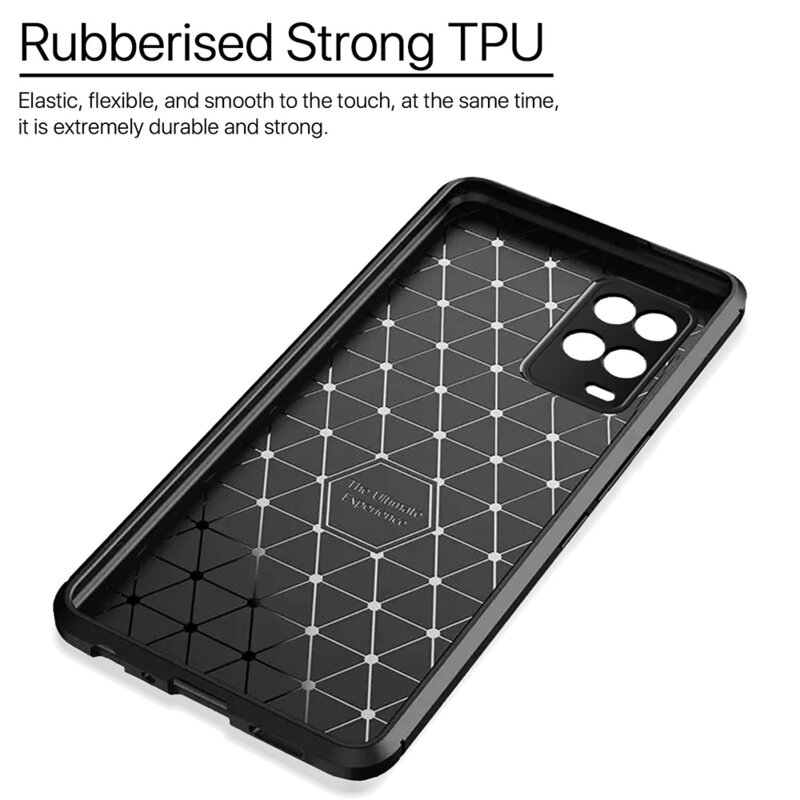 Husa Oppo A54 4G Techsuit CarbonFiber, negru