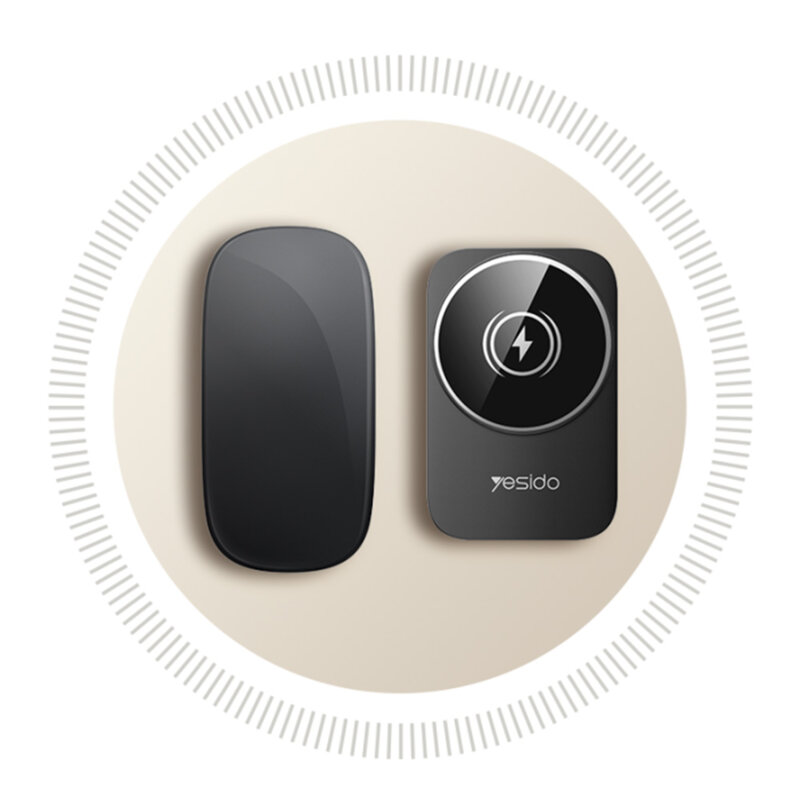 Statie incarcare wireless 3in1 pliabila Yesido DS27, 15W, negru