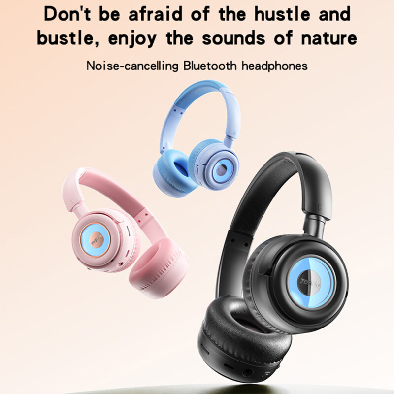 Casti Bluetooth pentru copii, over-ear Yesido EP06, 400mAh, negru