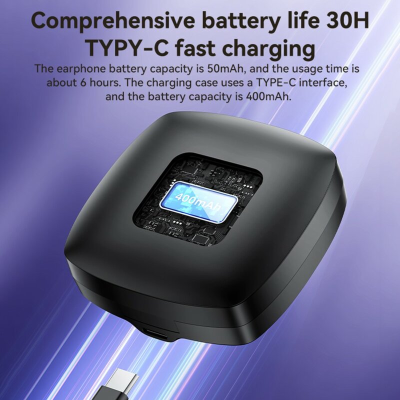 Casti Bluetooth open-ear Yesido YSP19 WH, Type-C, 400mAh, alb