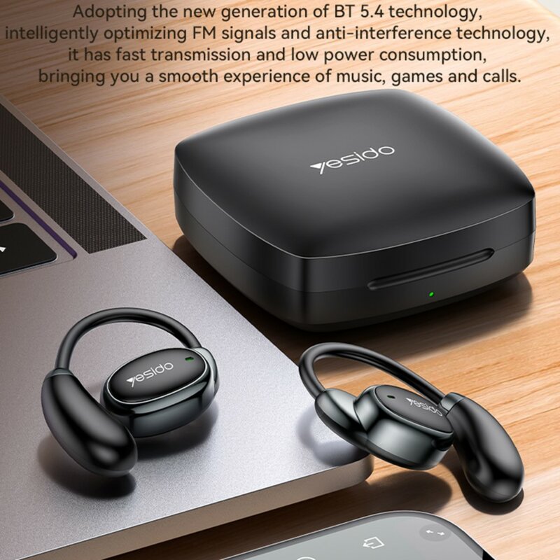 Casti Bluetooth open-ear Yesido YSP19 WH, Type-C, 400mAh, alb