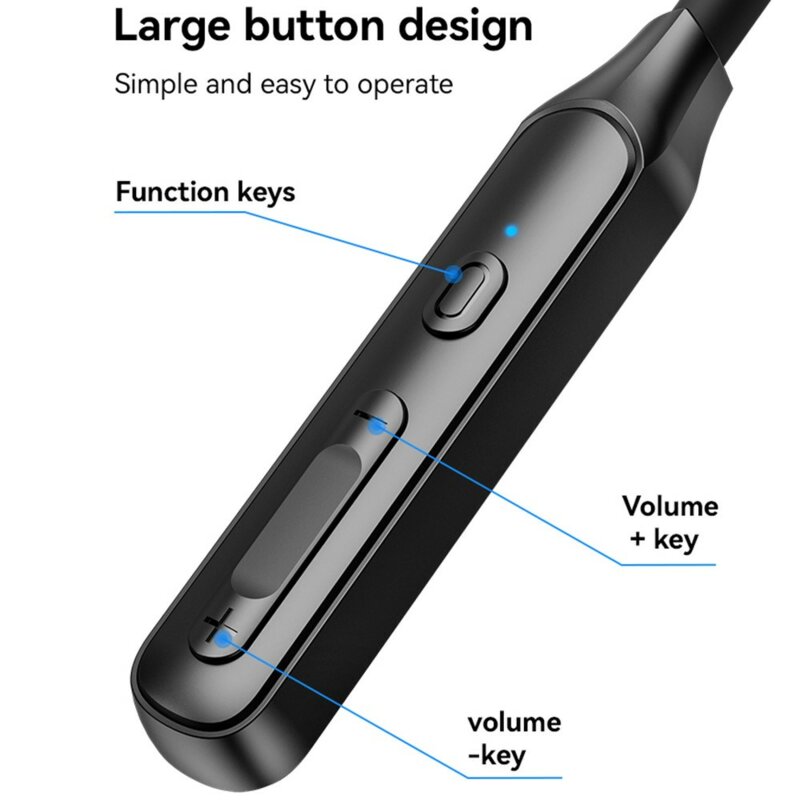Casti wireless cu banda pentru gat Yesido YSP21, 280mAh, negru
