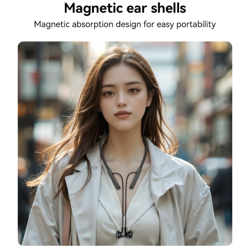 Casti wireless cu banda pentru gat Yesido YSP21, 280mAh, negru