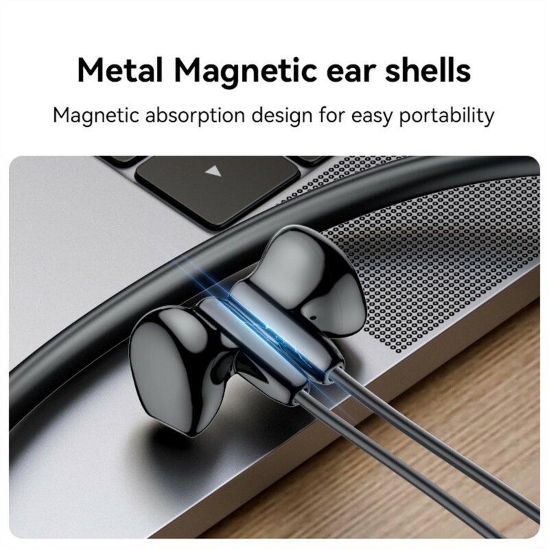 Casti wireless cu banda pentru gat Yesido YSP21, 280mAh, negru