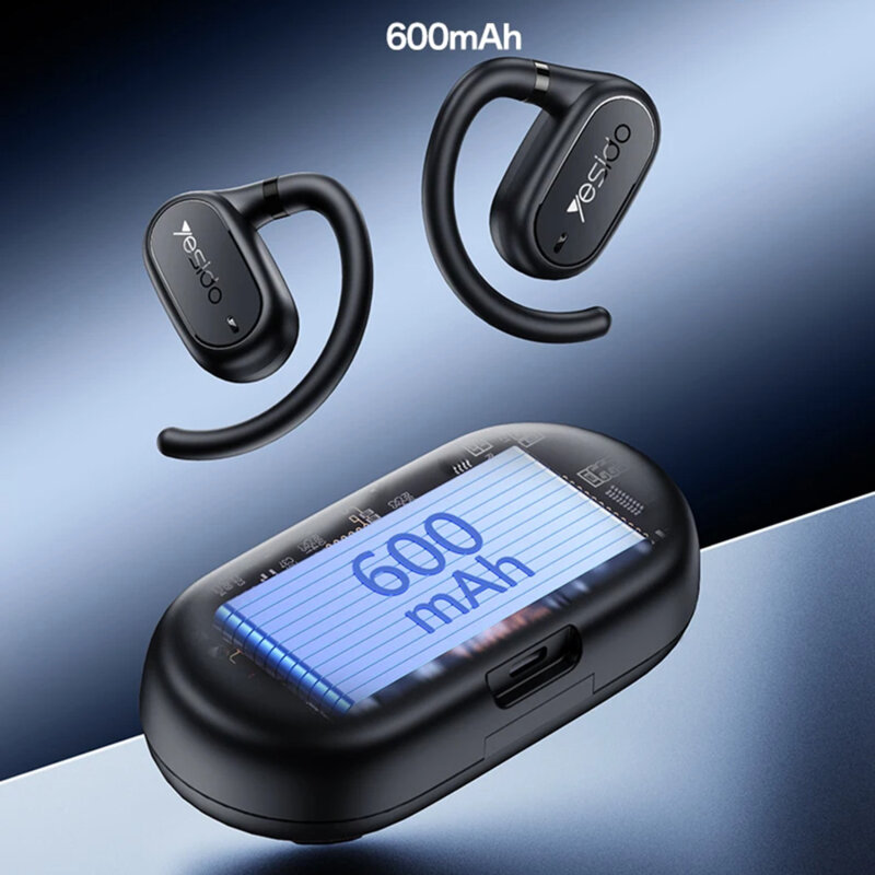 Casti waterproof open-ear Yesido YSP25, 600mAh, negru