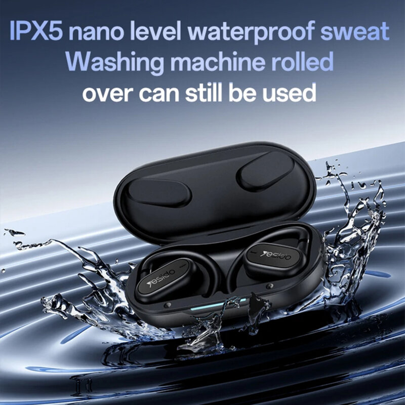 Casti waterproof open-ear Yesido YSP25, 600mAh, negru