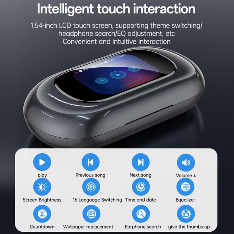 Casti open-ear Bluetooth 5.4 Yesido YSP26, LCD, 500mAh, negru