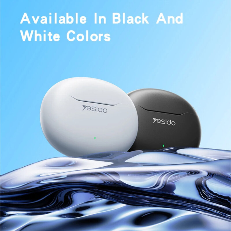 Casti Bluetooth half-in-ear Noise Cancelling TWS21, 320mAh, negru