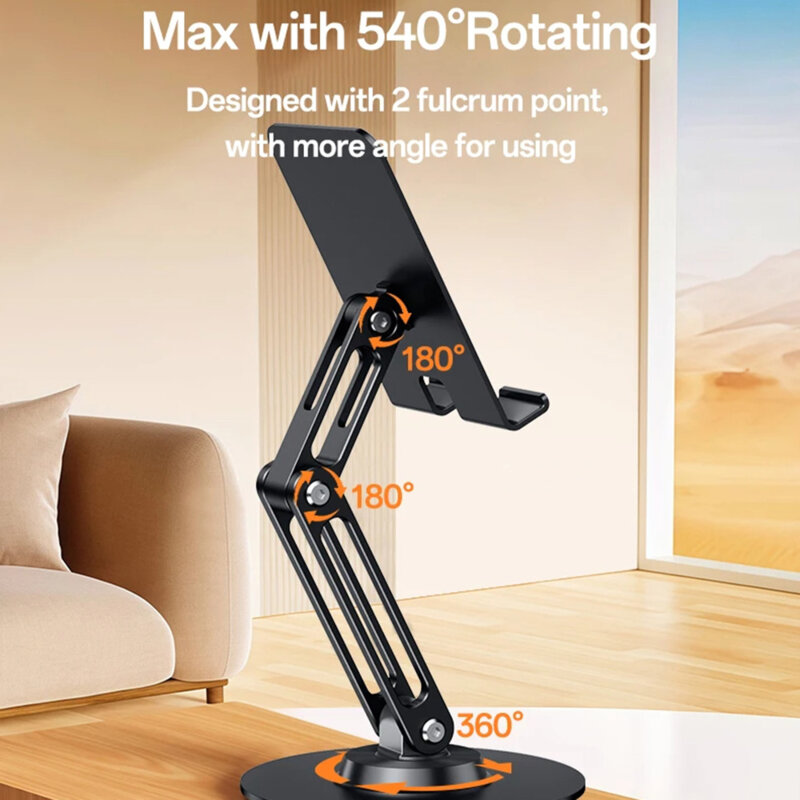 Suport tableta/telefon birou ajustabil Yesido C300, argintiu