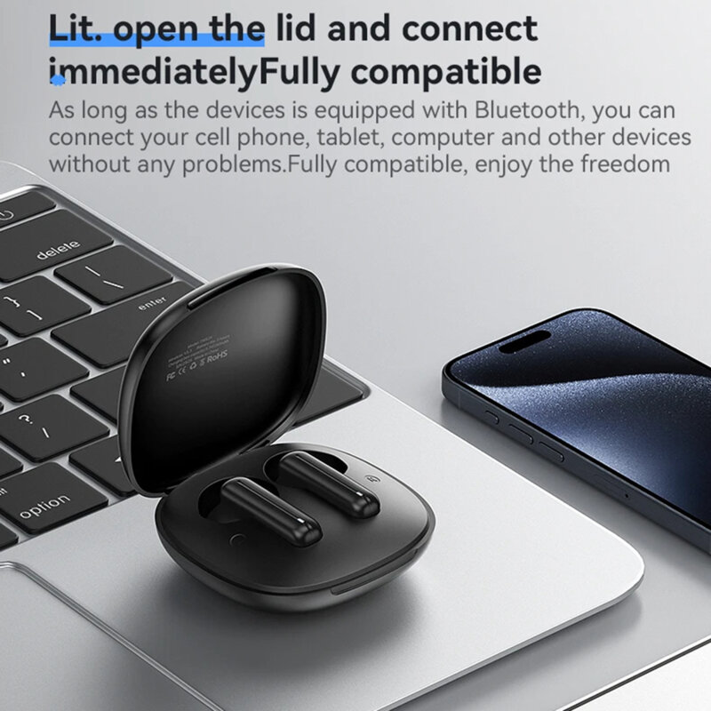 Casti Bluetooth True Wireless Yesido TWS25, 250mAh, negru